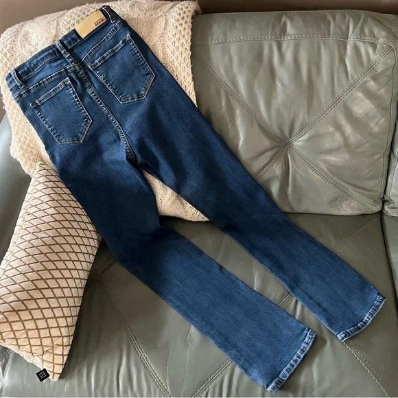 NASTY GAL Stretch HIGH RISE High Waisted SKINNY Soft JEANS UK 10 EU 38 - Picture 5 of 16